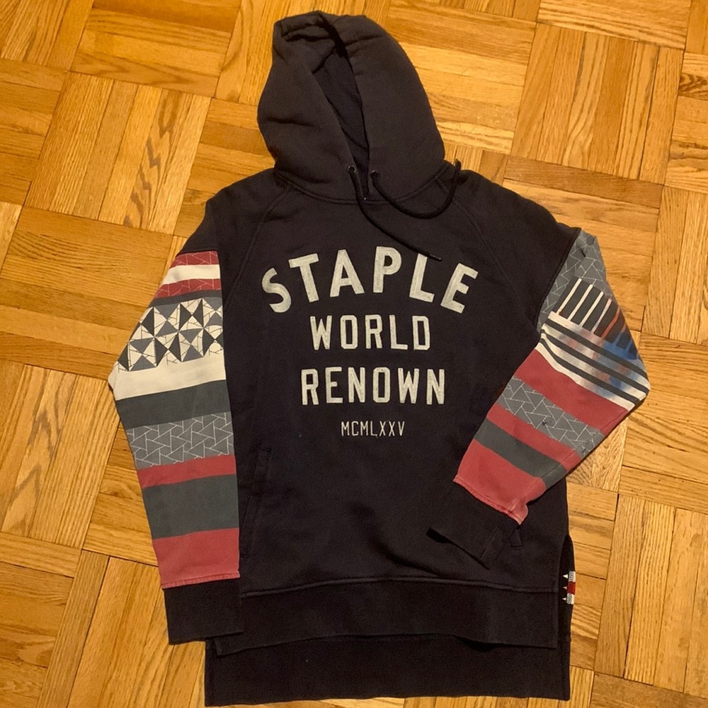 Staple hoodie with flaws